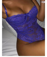 Load image into Gallery viewer, Purple Lace one -piece

